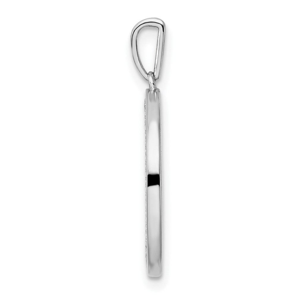 14K White Gold Gatsby Diamond Initial G Charm