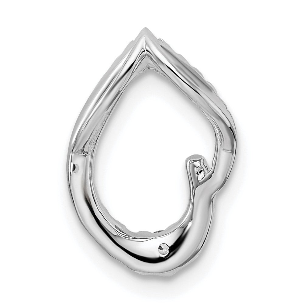 14k White Gold Diamond Pendant