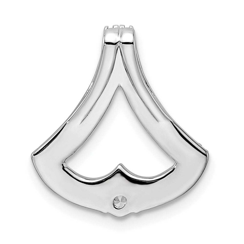 14k White Gold Diamond Pendant