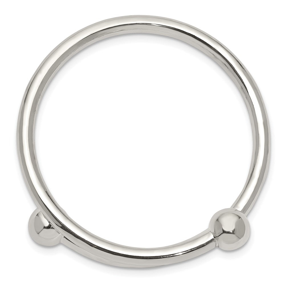 Sterling Silver Polished Flexible Bangle Bracelet