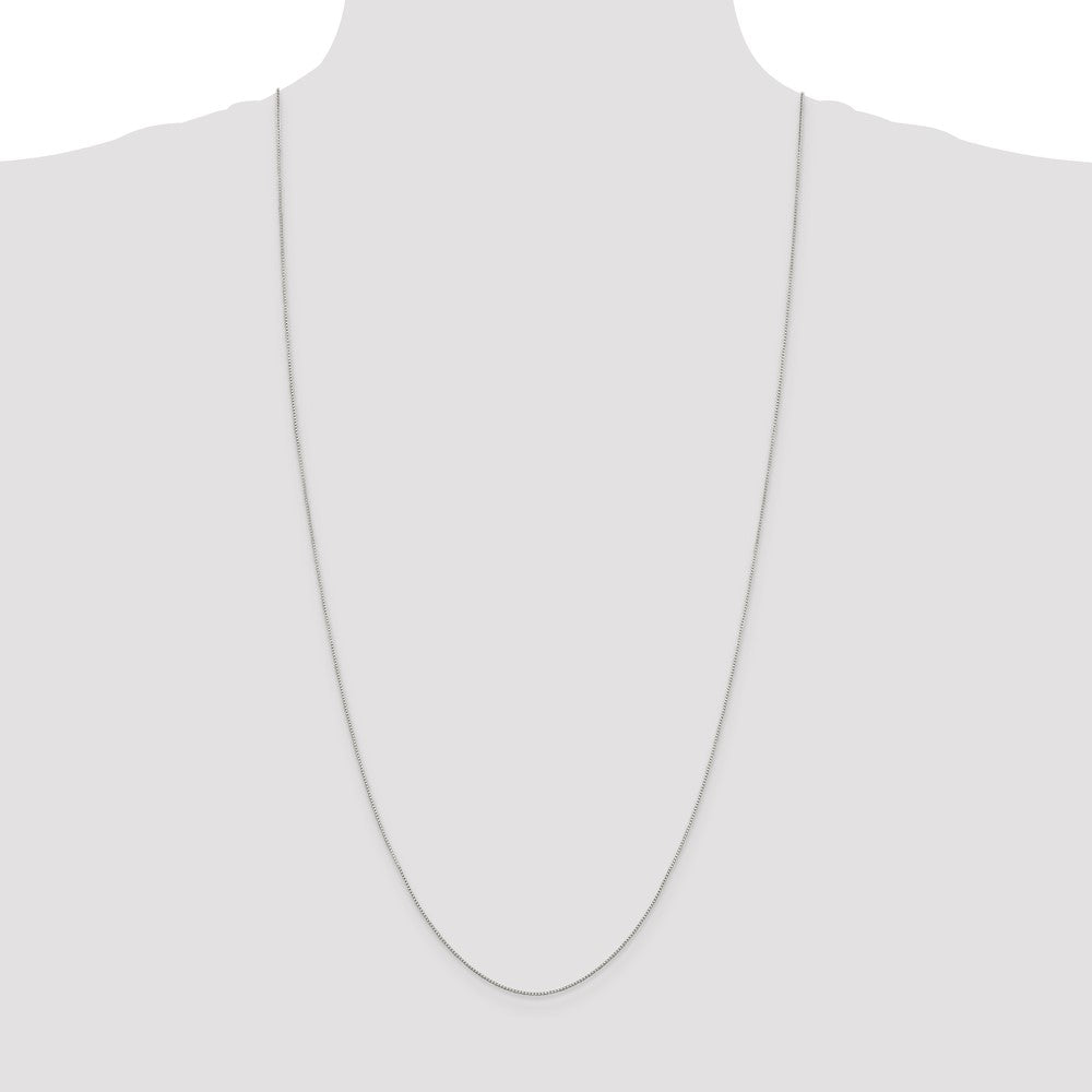 Sterling Silver .8mm 8 Sided Diamond-cut Box Chain