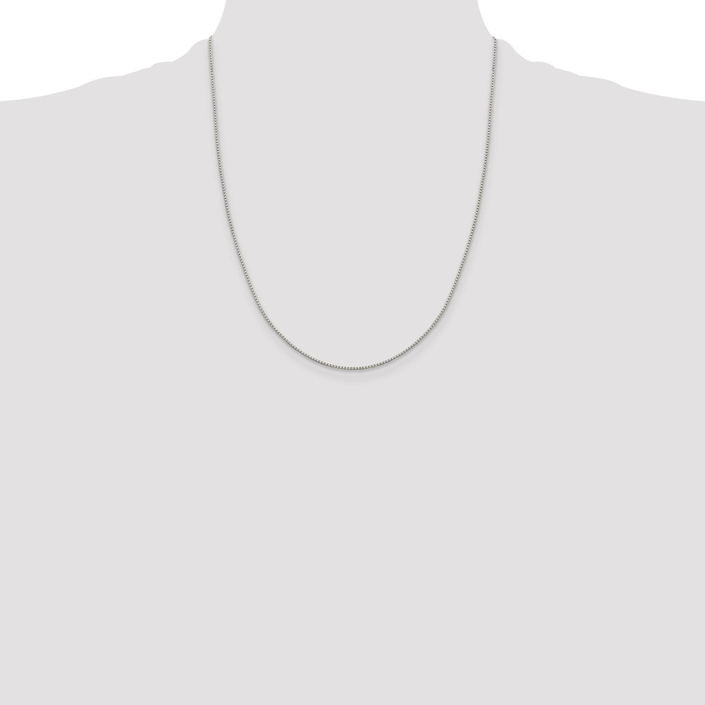 Sterling Silver 1.15mm 8 Sided Diamond-cut Box Chain