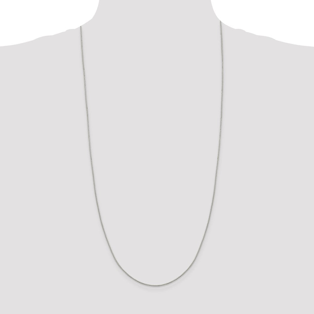 Sterling Silver 1.15mm 8 Sided Diamond-cut Box Chain