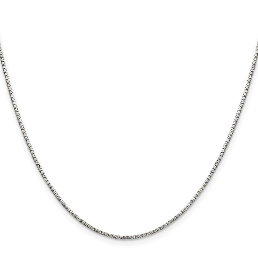 Sterling Silver 1.35mm 8 Sided Diamond-cut Box Chain w/2in ext.