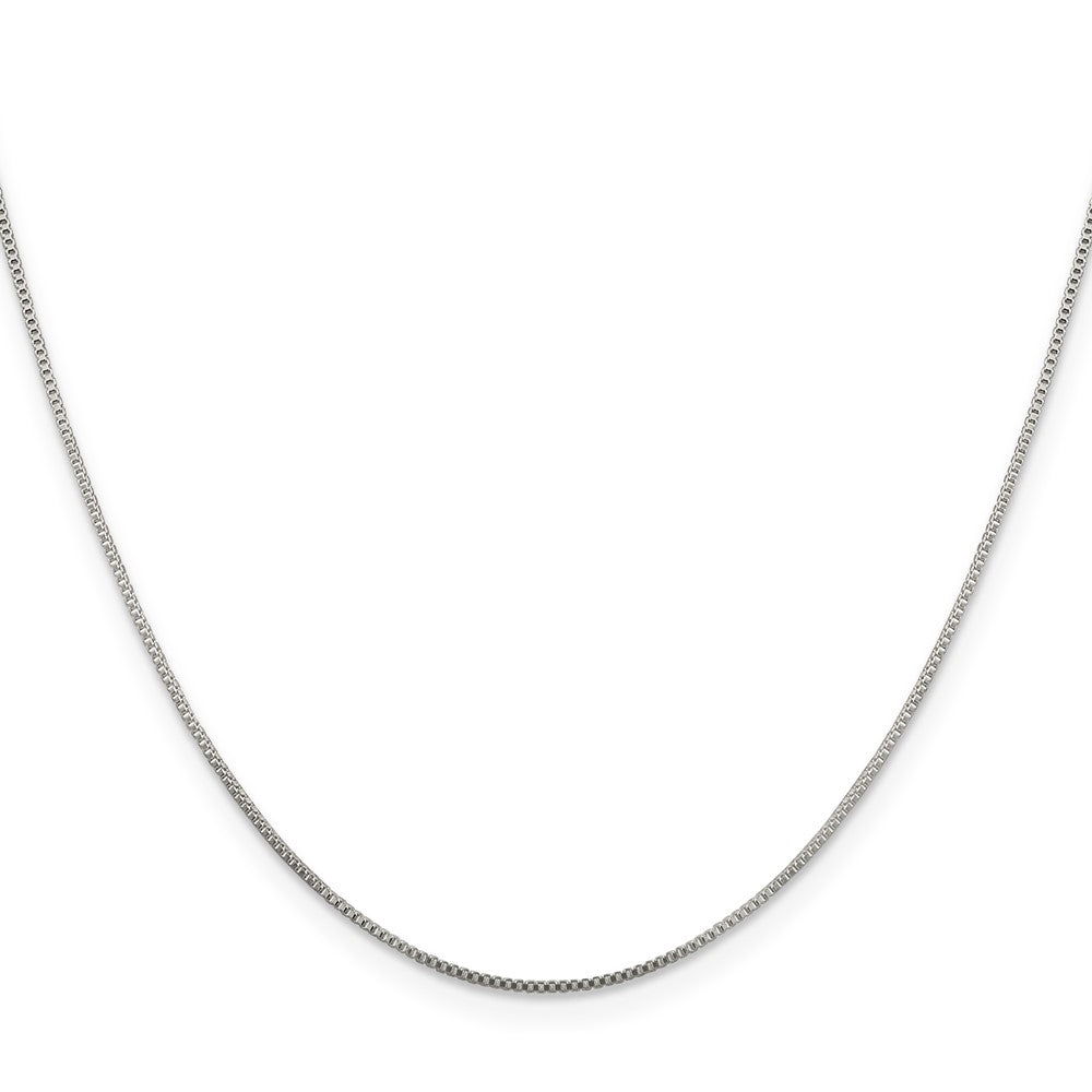 Sterling Silver .8mm Box Chain w/4in ext.