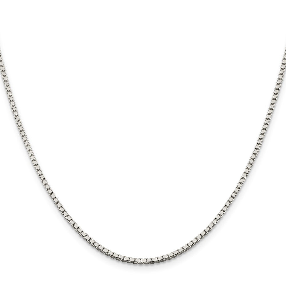 Sterling Silver 1.75mm Box Chain w/2in ext.