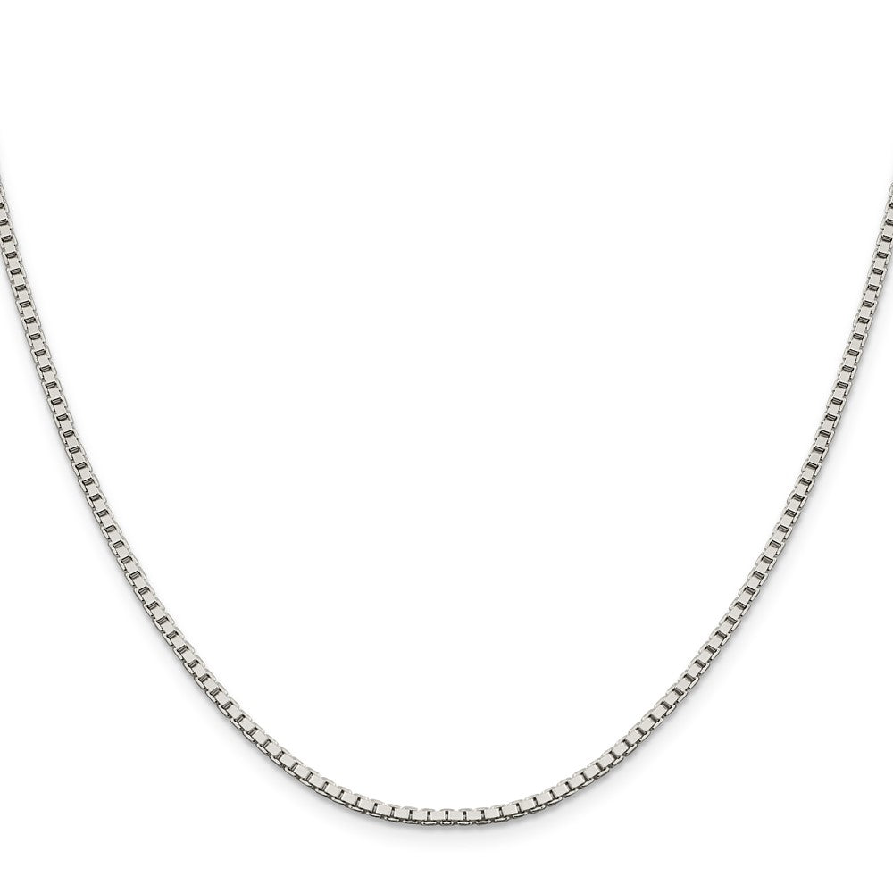 Sterling Silver 1.9mm Box Chain w/4in ext.