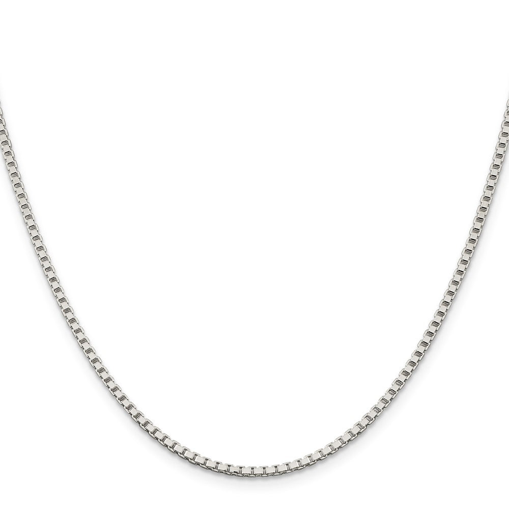 Sterling Silver 2mm Box Chain w/2in ext.