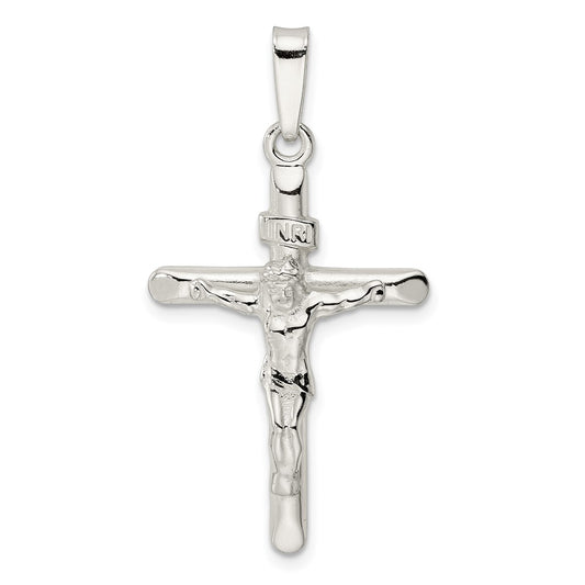 Sterling Silver Polished Crucifix Pendant