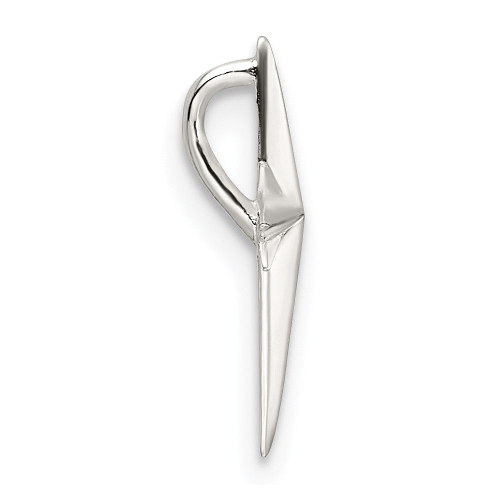 Sterling Silver E-Coating Cross Chain Slide