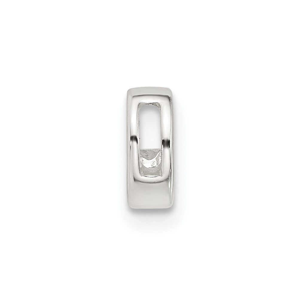 Sterling Silver E-coated Letter C Slide Charm