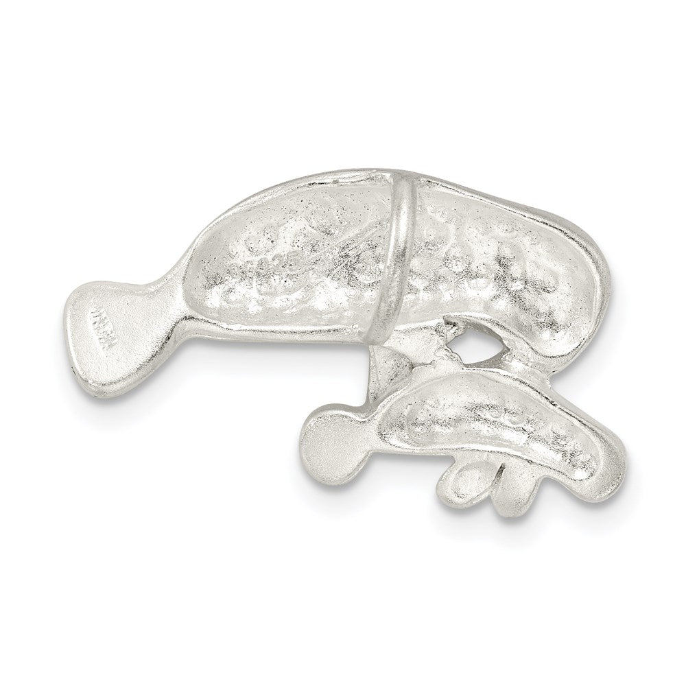 Sterling Silver Manatee with Charm