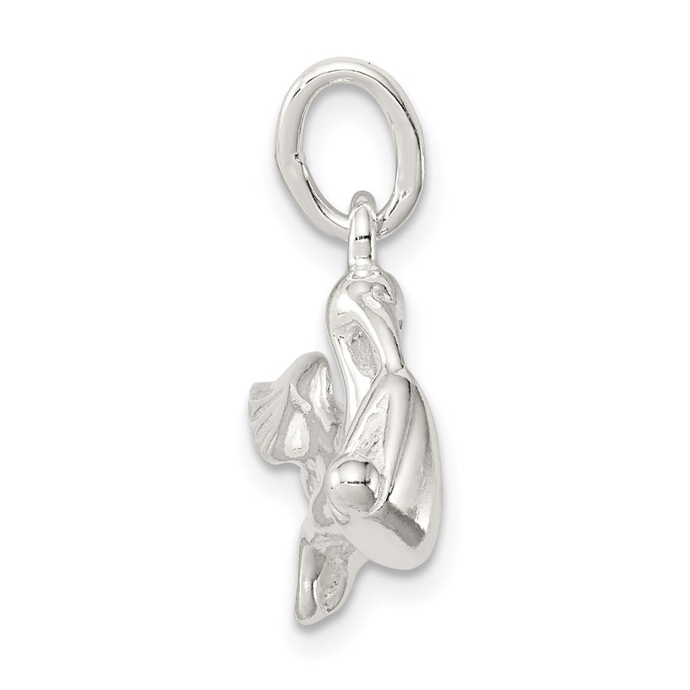 Sterling Silver STORK W/ CHARM