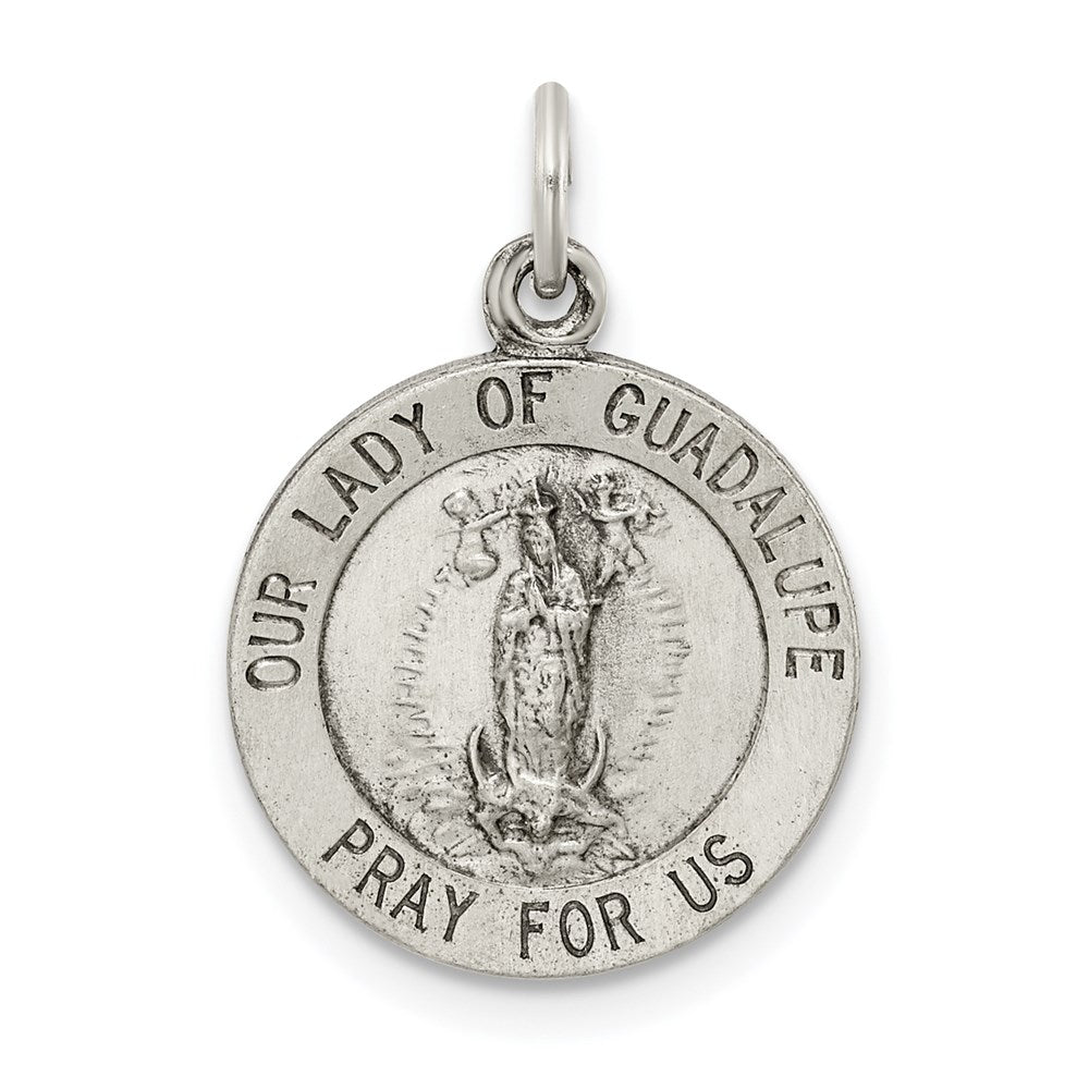 Sterling Silver Antiqued Our of Guadalupe Medal
