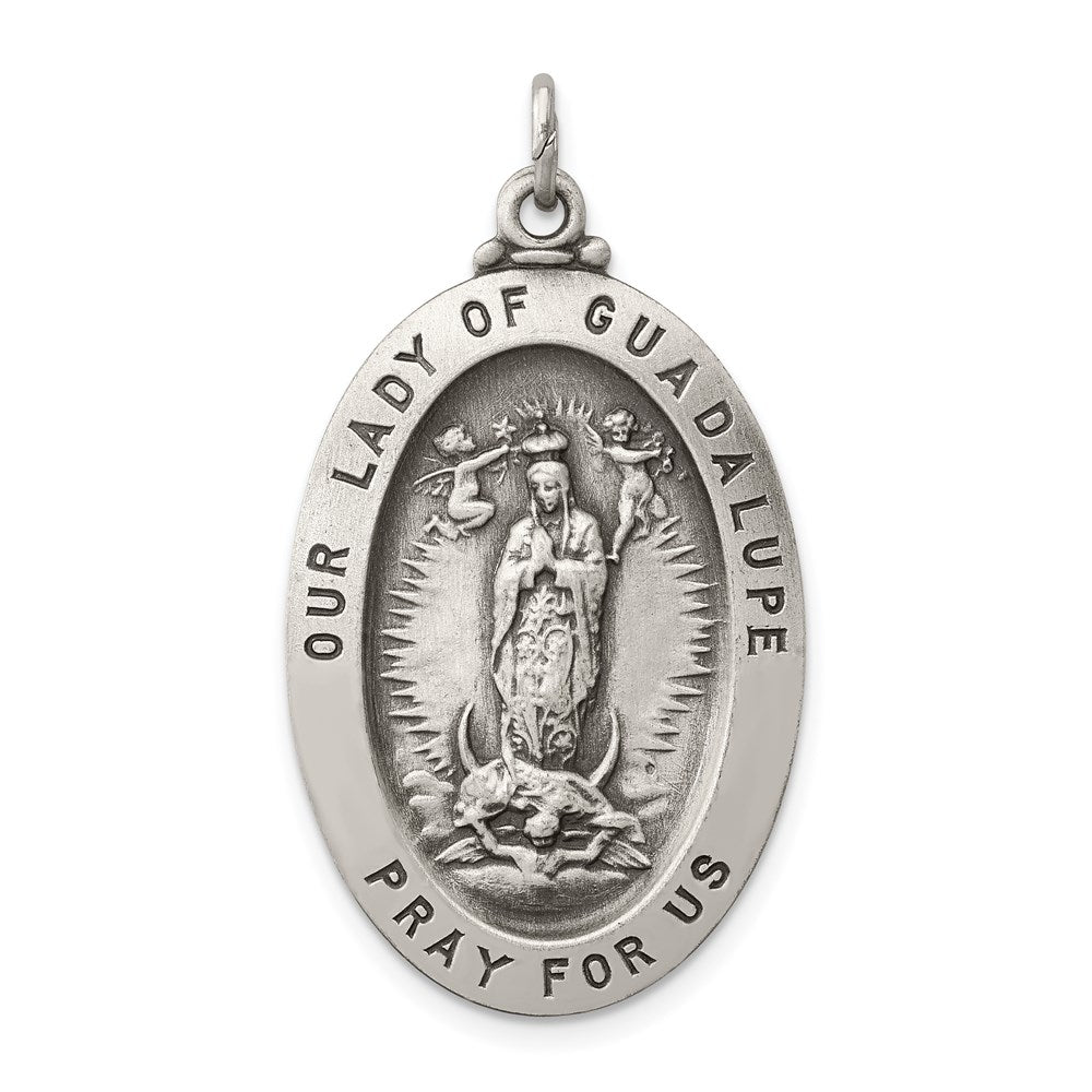 Sterling Silver Antiqued Our of Guadalupe Medal