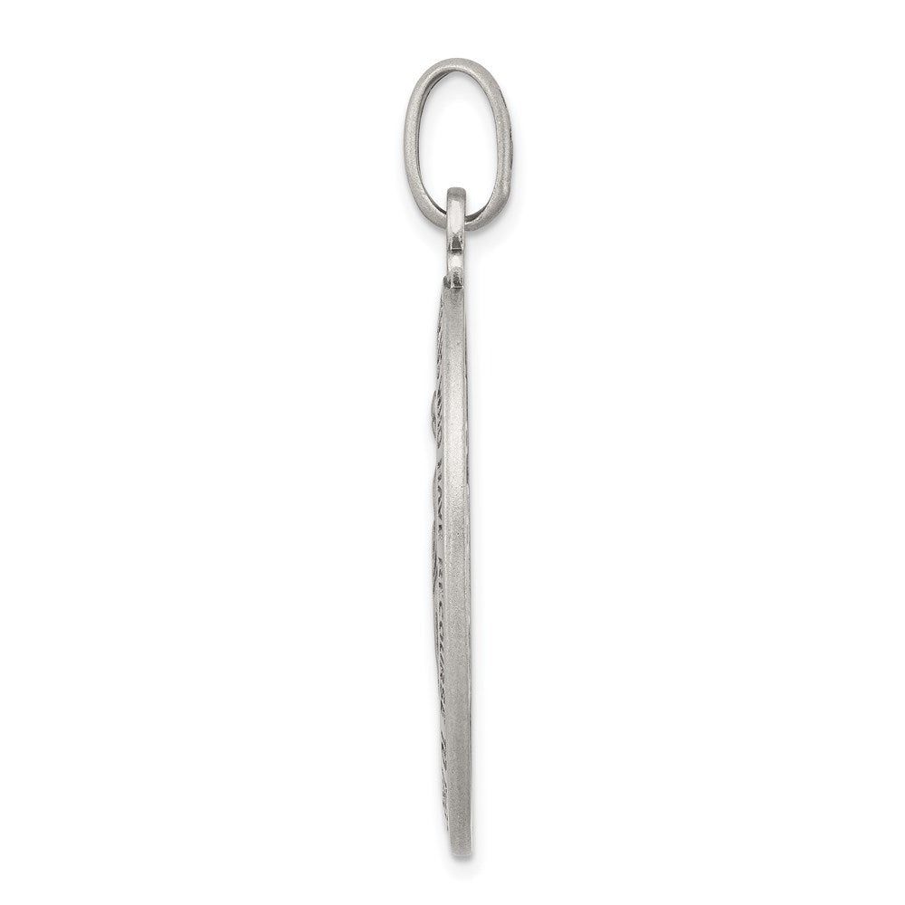 Sterling Silver Antiqued Virgin Mary Medal