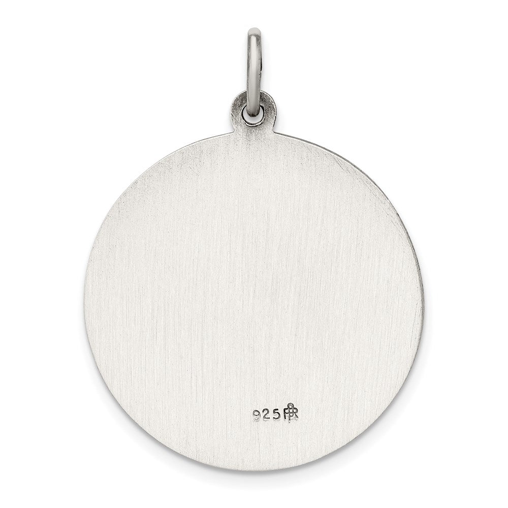 Sterling Silver Antiqued St. Christopher Medal