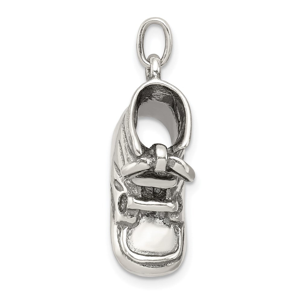 Sterling Silver Antiqued Shoe Pendant