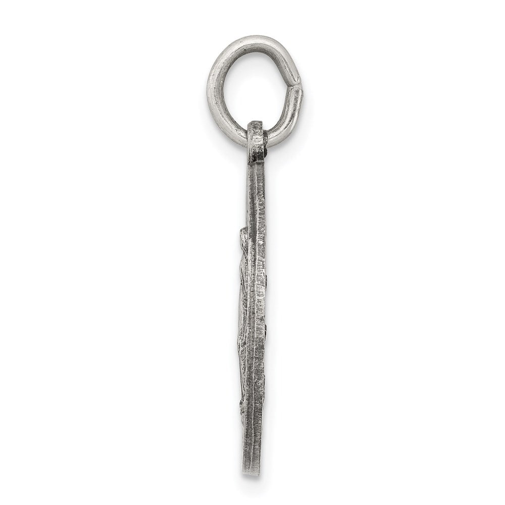 Sterling Silver Antiqued Virgin Mary Medal