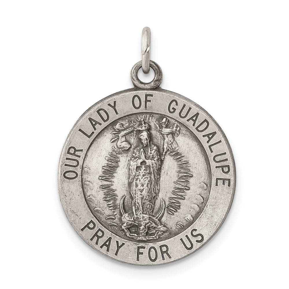 Sterling Silver Antiqued Our of Guadalupe Medal