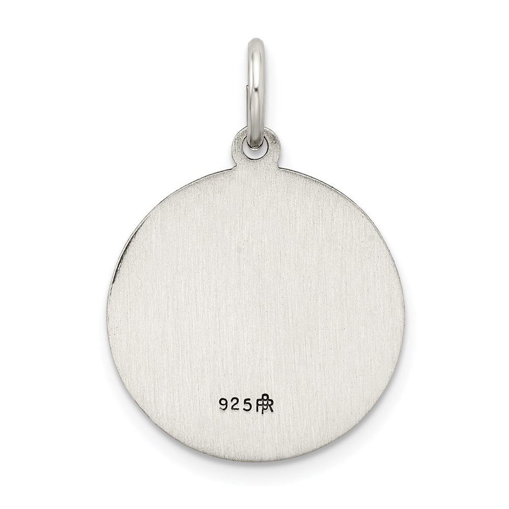 Sterling Silver Antiqued Holy Family Medal