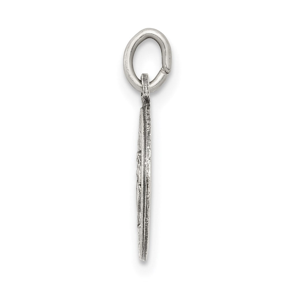 Sterling Silver Antiqued Virgin Mary Medal