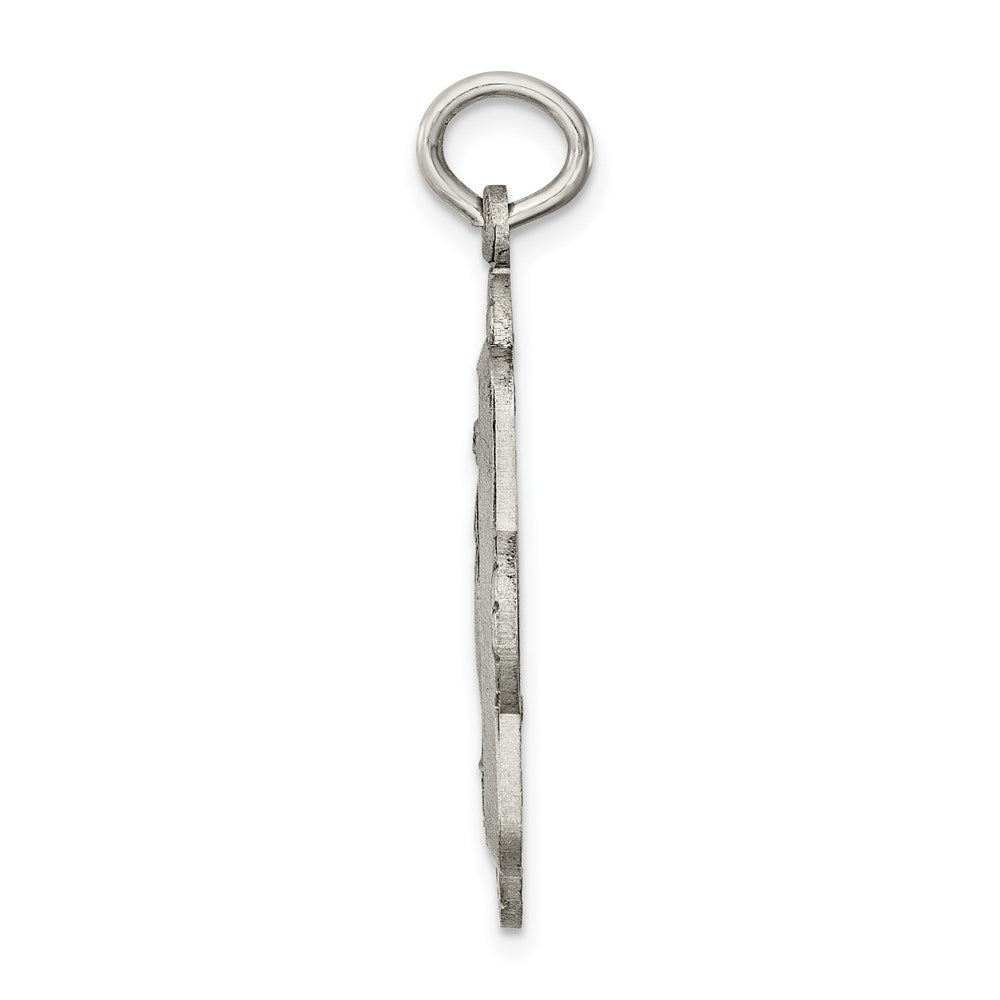 Sterling Silver Antiqued Virgin Mary Medal