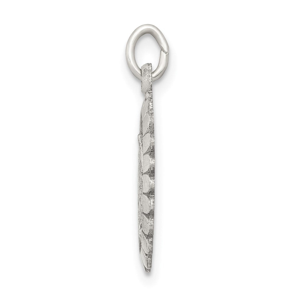Sterling Silver Antiqued Virgin Mary Medal