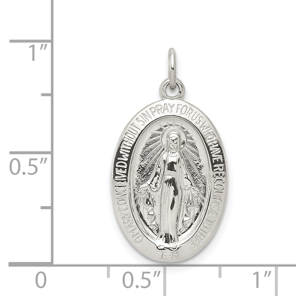 Sterling Silver Virgin Mary Medal
