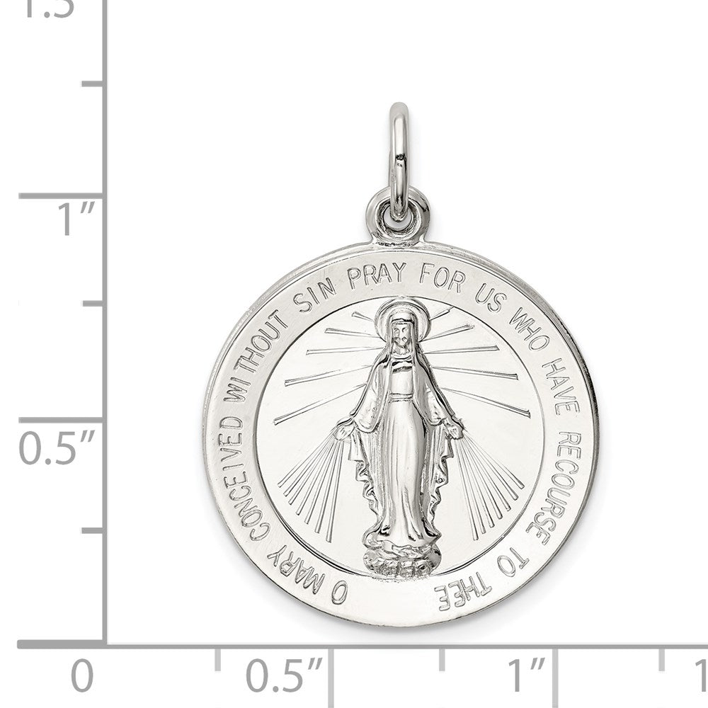 Sterling Silver Virgin Mary Medal
