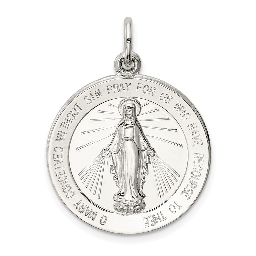 Sterling Silver Virgin Mary Medal