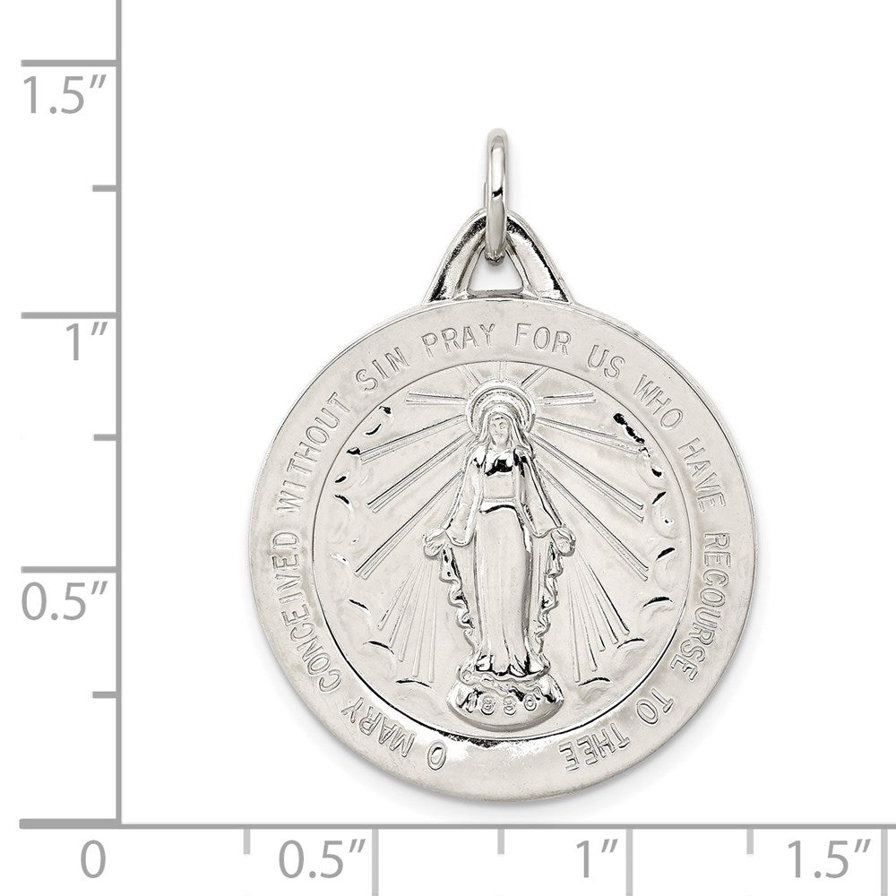 Sterling Silver Virgin Mary Medal