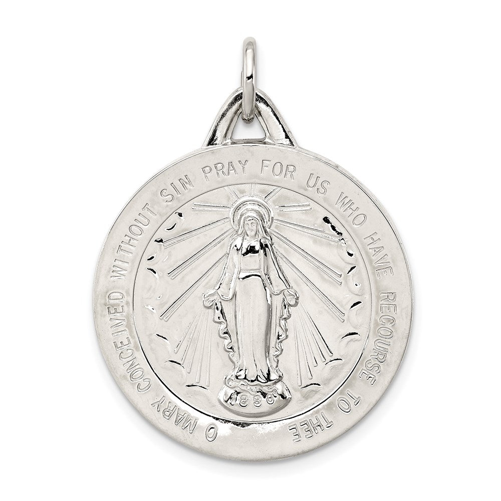 Sterling Silver Virgin Mary Medal
