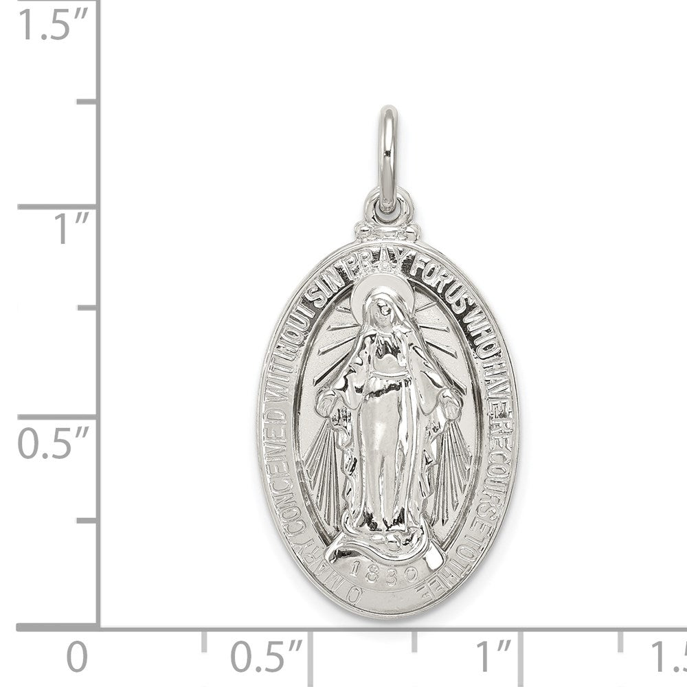 Sterling Silver Virgin Mary Medal