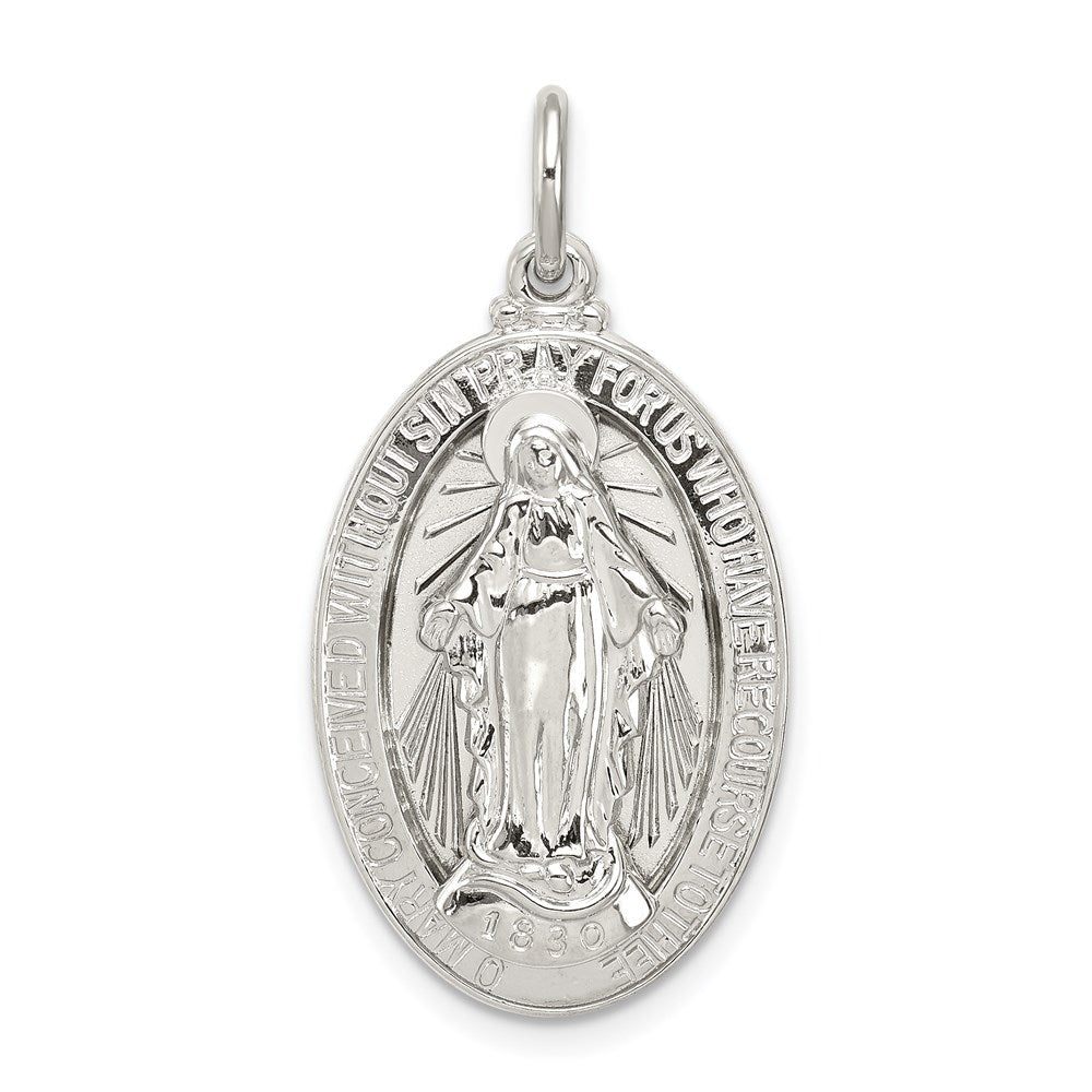 Sterling Silver Virgin Mary Medal
