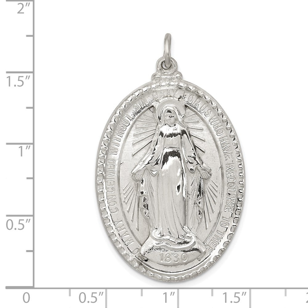 Sterling Silver Virgin Mary Medal
