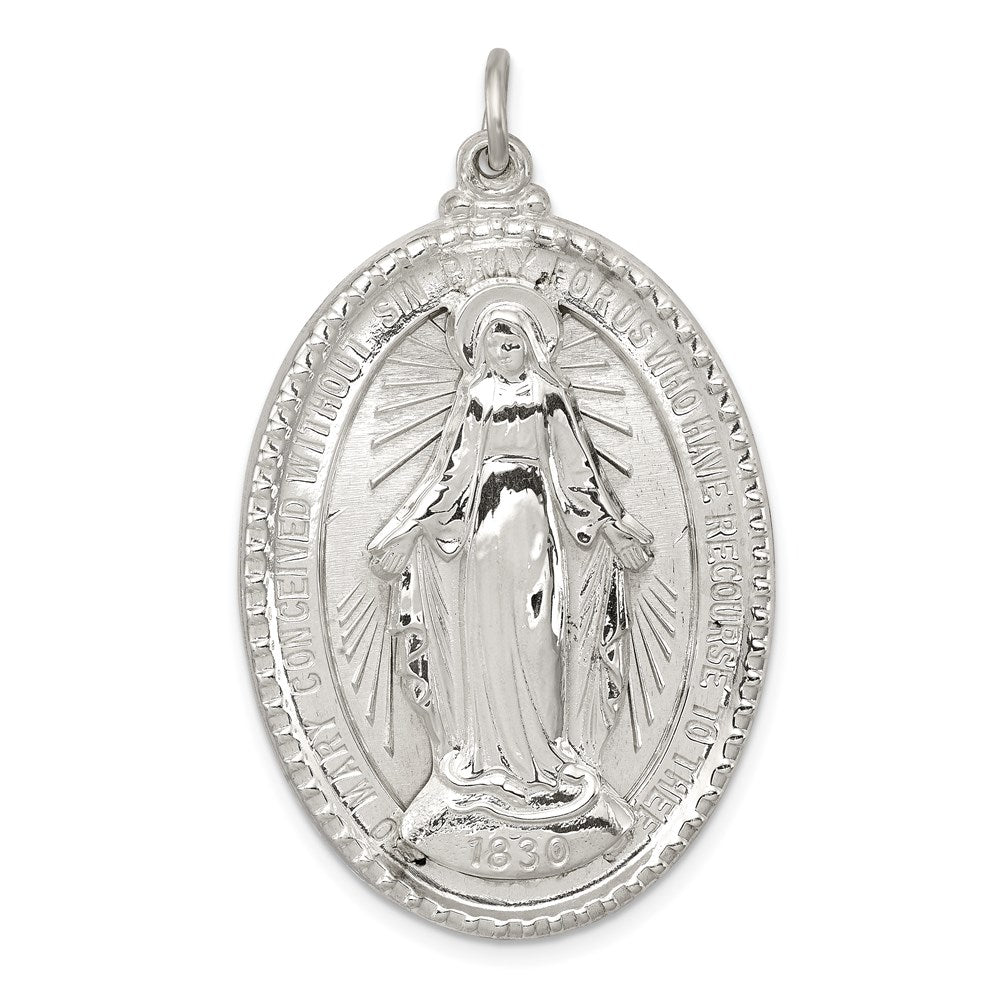 Sterling Silver Virgin Mary Medal