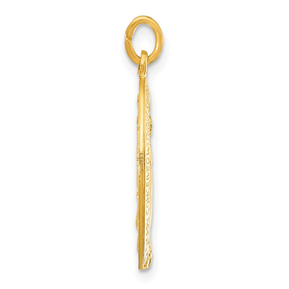 Sterling Silver & 24k Gold -plated Virgin Mary Medal