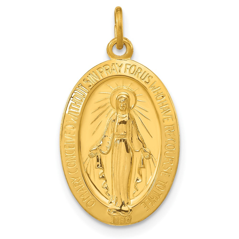 Sterling Silver & 24k Gold -plated Virgin Mary Medal