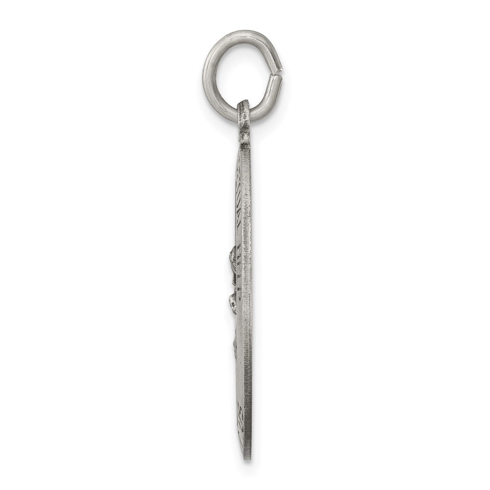 Sterling Silver Antiqued Our of Perpetual Help Medal