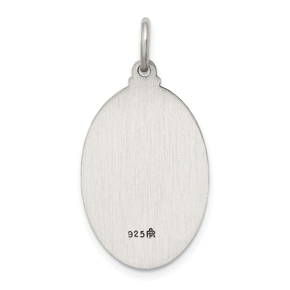 Sterling Silver Antiqued Our of Perpetual Help Medal