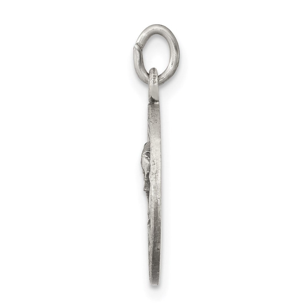 Sterling Silver Antiqued Our of Sorrows Medal