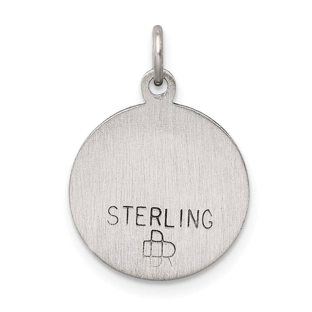 Sterling Silver Antiqued Our of Sorrows Medal