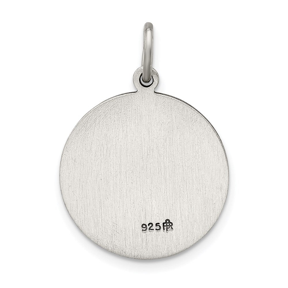 Sterling Silver Antiqued Our of Lourdes Medal