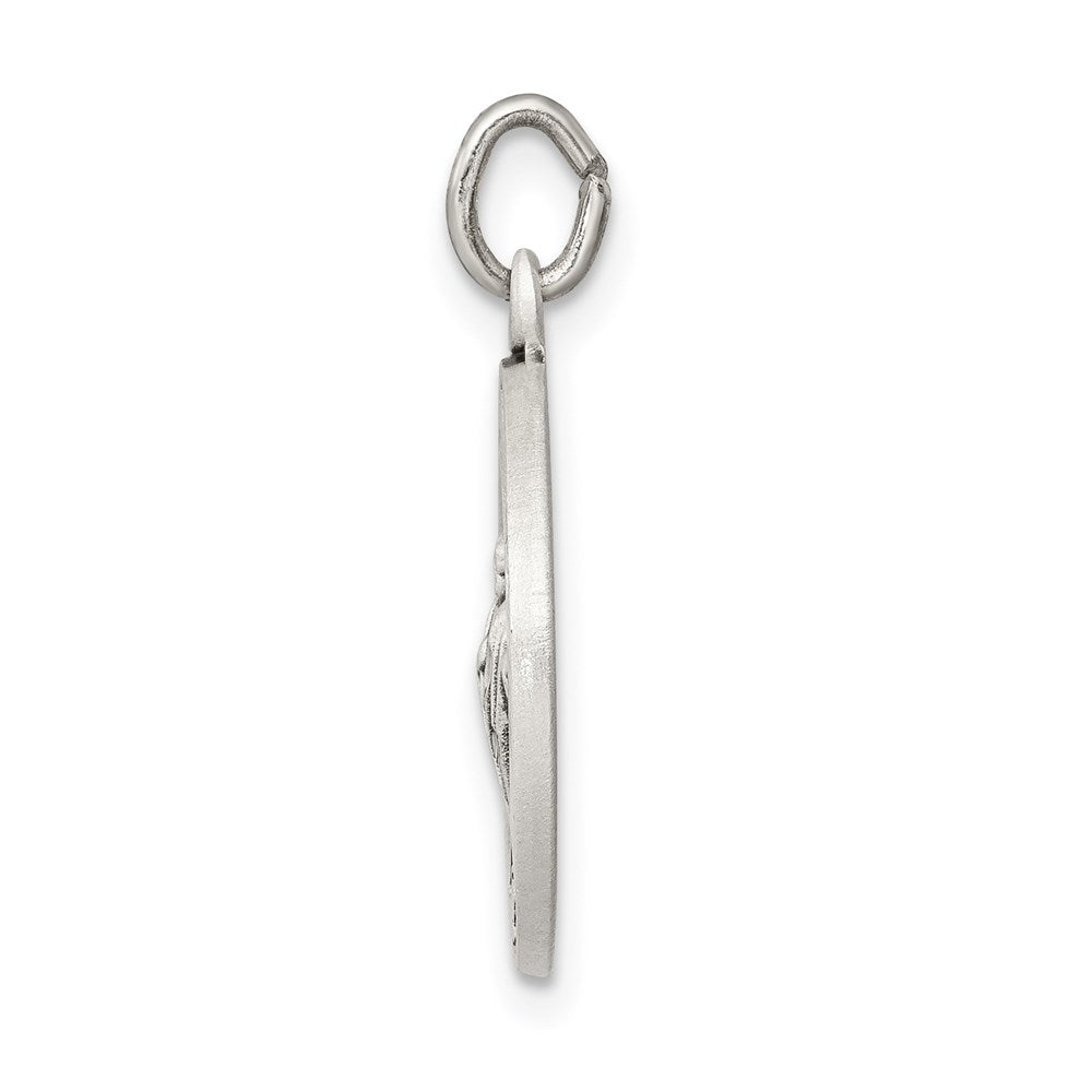 Sterling Silver Antiqued Saint Jude Thaddeus Medal
