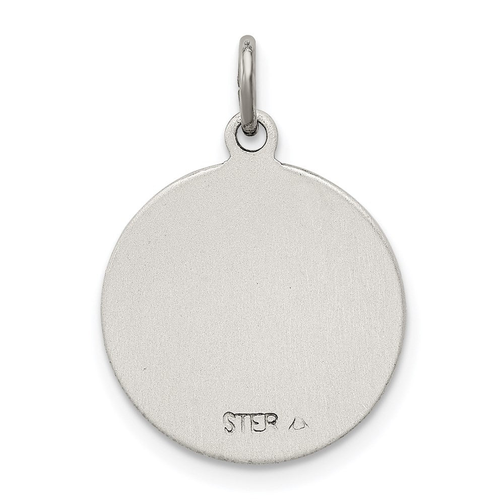 Sterling Silver Antiqued Saint Jude Thaddeus Medal
