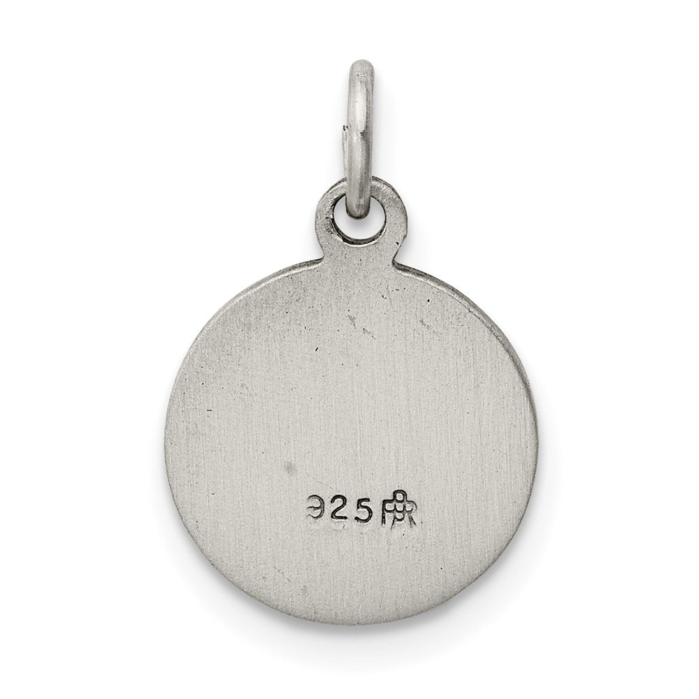 Sterling Silver Antiqued First Holy Communion Medal