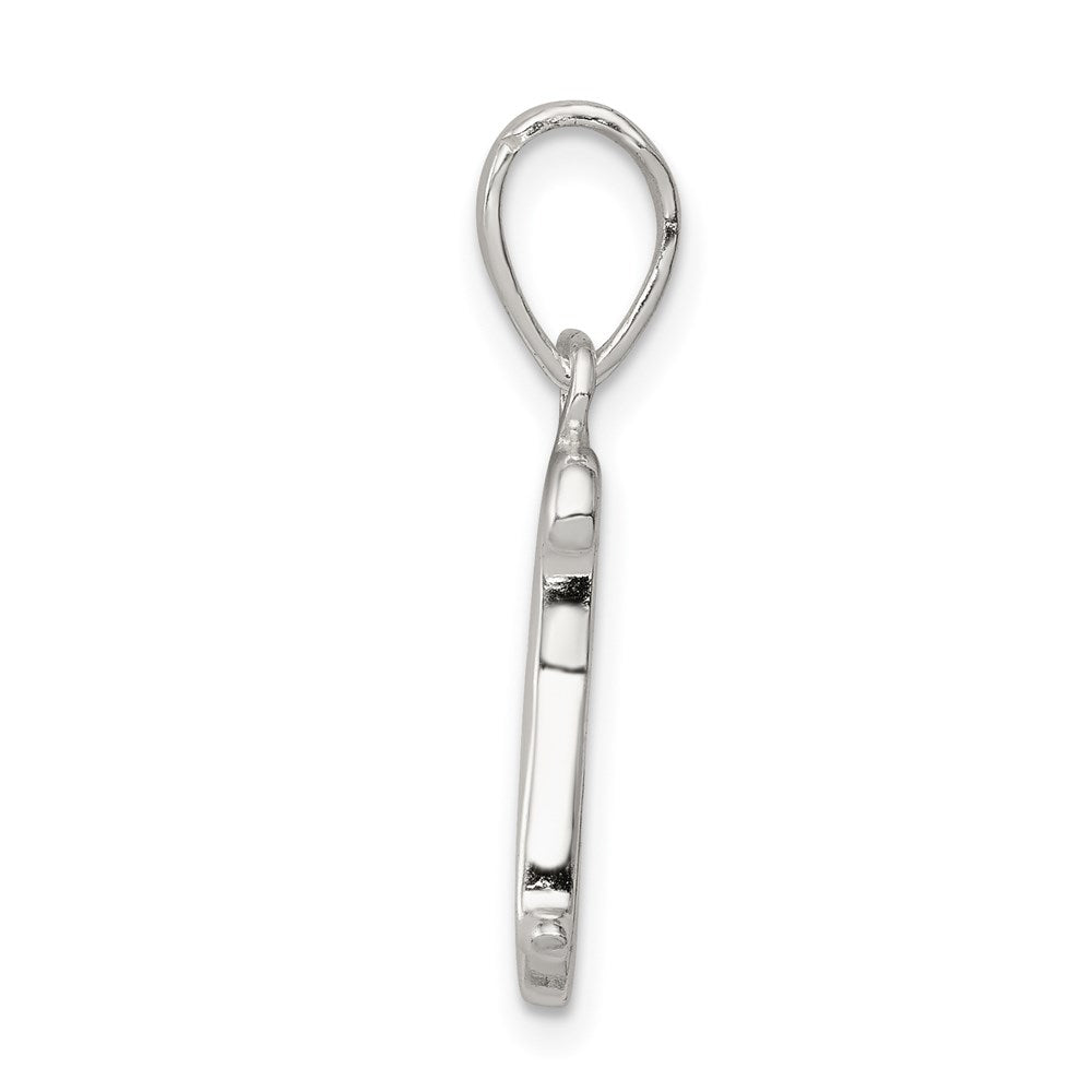 Sterling Silver Letter K Initial Pendant