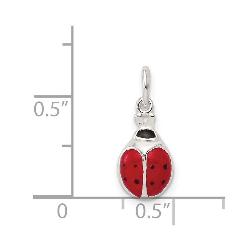 Sterling Silver Enameled Bug Charm
