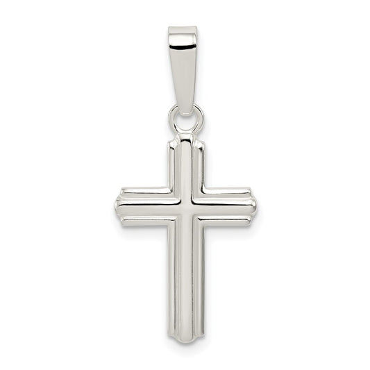 Sterling Silver Polished Cross Pendant